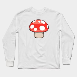 Red Mushroom Long Sleeve T-Shirt